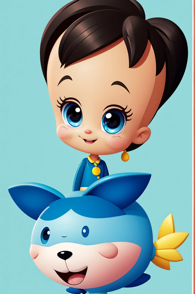 A cute looking cartoon character 