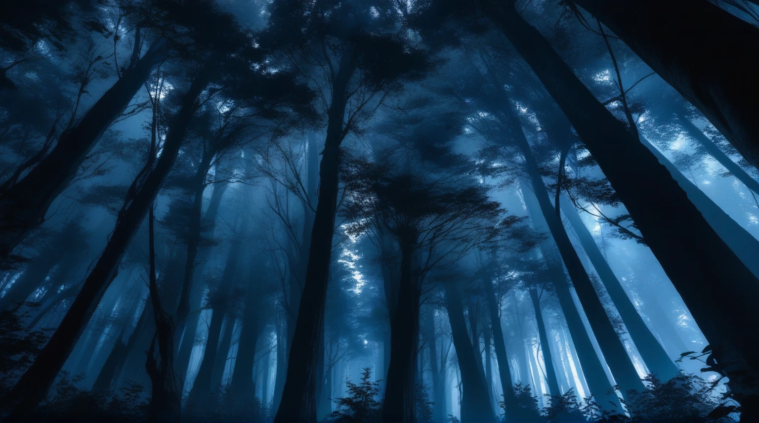 Eerie Dark Forest, sharp