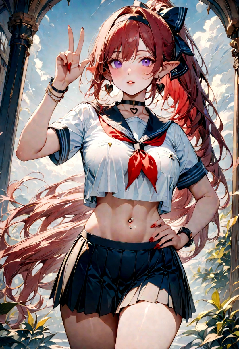 (masterpiece,best quality,detailed, 4k,8k,higres, extremely detailed CG, beautiful detailed eyes, ultra-detailed, intricate details:1.2, 8k wallpaper), 1girl, 1boy, sex from behind,  silly, beautiful face,(collar:1.3), (multicolored hair:1.2), long hair, gray eyes, (medium breasts:1.2, small areolae), open mouth, (rolling eyes), (, ahegao:1.5), (cum:1.3), (crying:1.3), (predicament, bondage:1.4), no shoes, (posing, closeup), leg belt, pendant, flower ribbon, hairband, hair ribbon, hair flower, elaborate features, (handcuffed, chain, hemp rope, restricted movement, tongue out, drooling saliva, fine thighs, seifuku), heavy breathing, outdoor, ((arms raised, bare shoulders, topless))