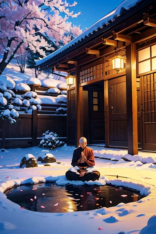 You can use combinations of these keywords to describe scenes such as "A Buddhist monk meditating under a blossoming cherry tree," "A Zen garden covered in snow," or "A tranquil temple surrounded by golden autumn leaves