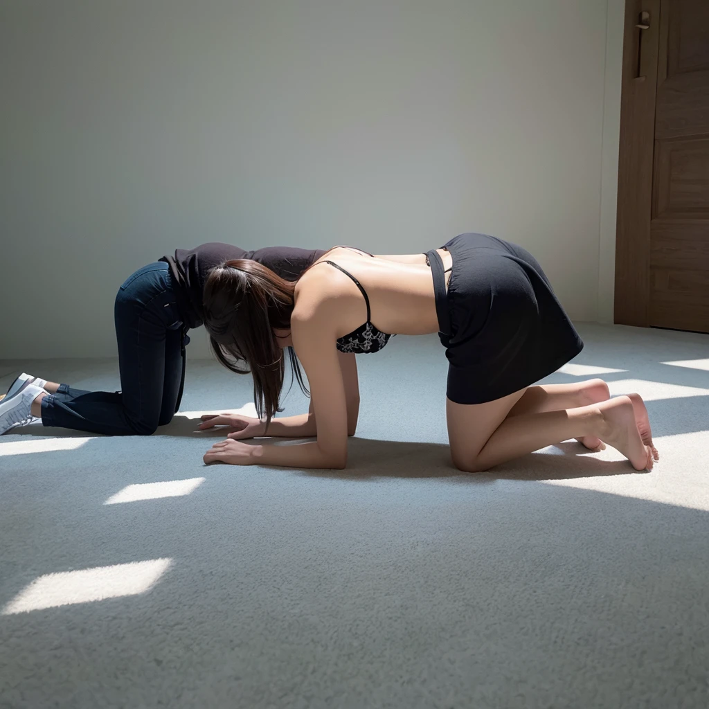Not not safe for work, back view, on all fours