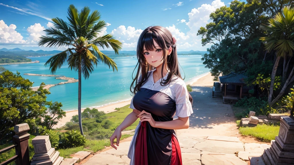 Beautiful view of Cambodia's ancient village from above, Photo-realistic, High definition, 8K