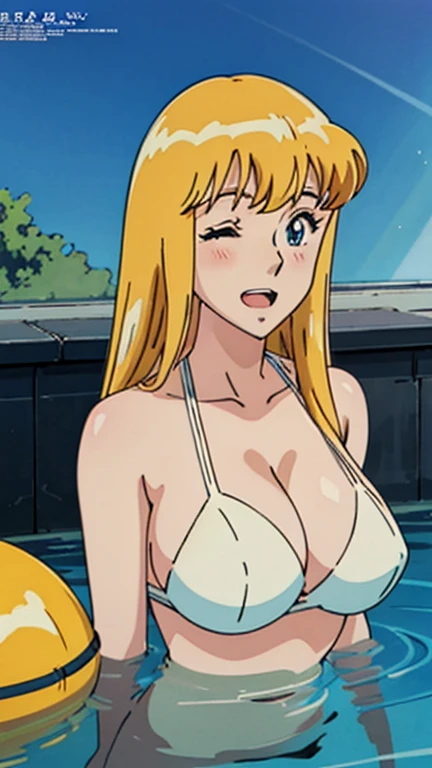 Reiko_iwife,
One girl,
Blonde, Long Hair, (Huge saggy breasts), (Beautiful Nudes), Cleavage,
(Swimming in the sea),(Immersed in water:1.1),
(Blue triangle bikini:1.0),
expression(Puzzled),(blush,Close ~ eyes,Open Mouth),
Anime cel style,
masterpiece,
Highest quality,
High resolution,
(Anime Color,Megami Magazine:1.2,Anime poster style,Anime key visual,sharp,8K,Realistic),
(Beautiful Eyes,Perfect body contours,Perfect Arms,Perfect Fingers,Beautiful Face,Perfect body,Shiny skin),