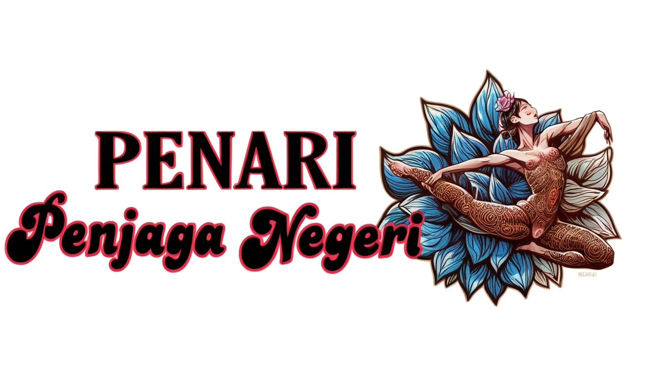  ultra  hiper realistic without the slightest error , make me a dance studio logo, bearing a batik colored flower and women symbol with writing, (Penari Penjaga Negeri), high Quality, very detail, ultra HD 