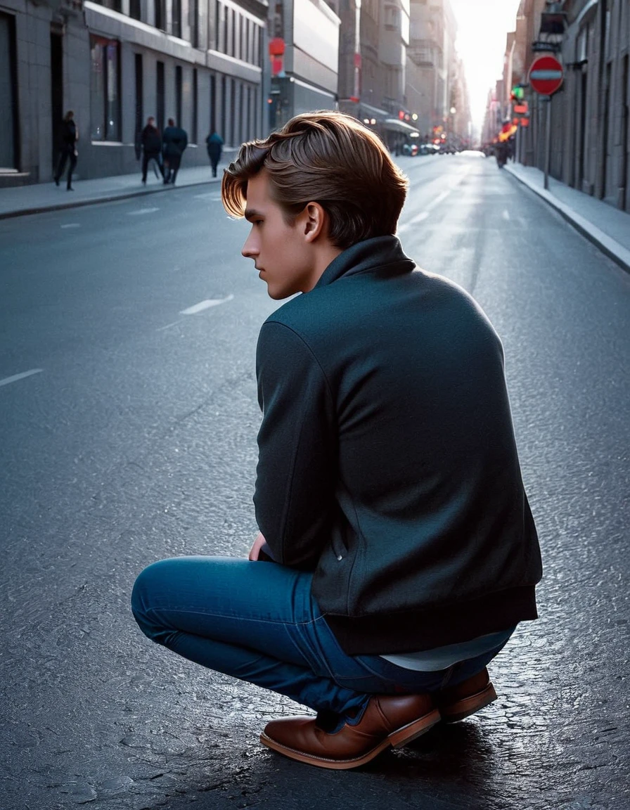"Don't ever tell anybody anything. If you do, you start missing everybody."
Image Prompt: Depict Holden in a solitary moment, reflecting on the loss of connection and the pain of letting people into his life.
