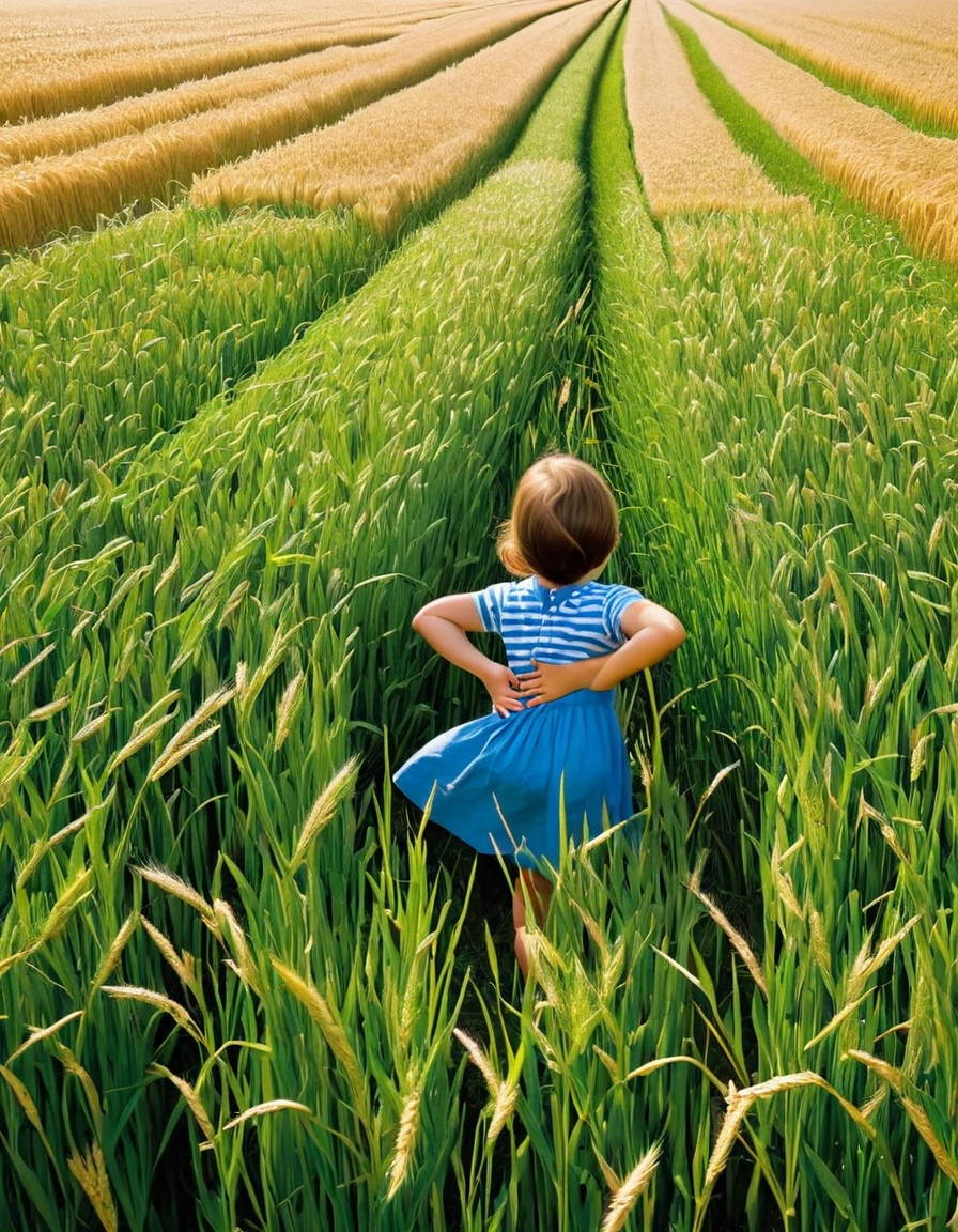 "If a body meet a body coming through the rye."
Image Prompt: Create a visual interpretation of Holden's vision of saving children in a rye field, emphasizing the theme of preserving innocence and purity.