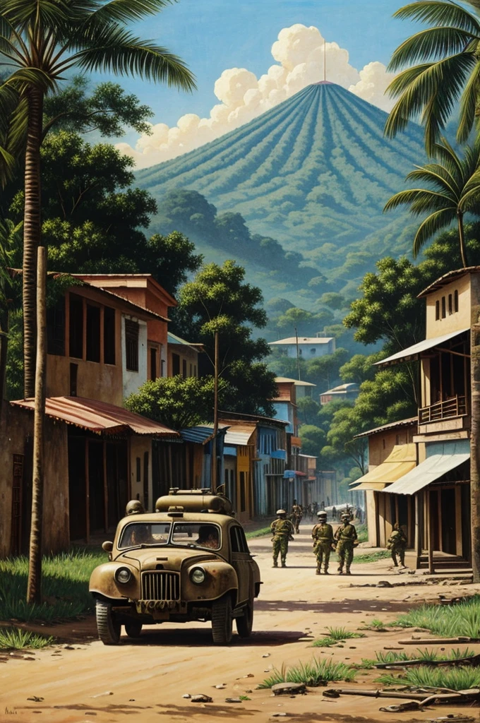 Painting of Wartime in Central America