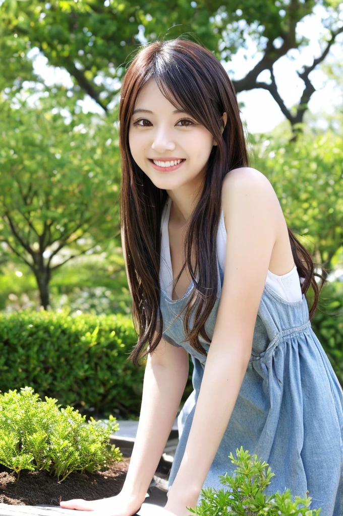 The most beautiful woman working as a club hostess in Ginza、with shiny brown hair、At Arashiyama in Kyoto、wearing casual elegant clothes、enjoying the autumn leaves、Very enchanting.。She's full of confidence々Smiled at.、toward to the camera。her fashion and expressions、The perfect balance of cuteness and elegance、draw the viewer in、&#39;Don&#39;t let go.。Throughout this scene、Express her charm to the fullest。