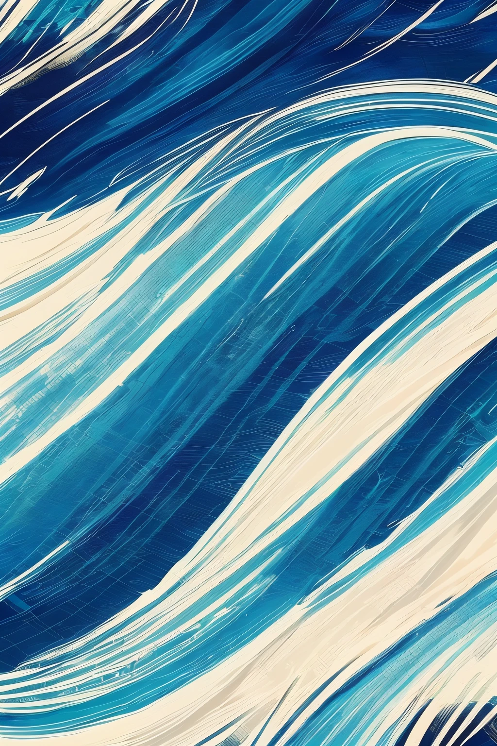 A pattern of beautiful waves for a painting 