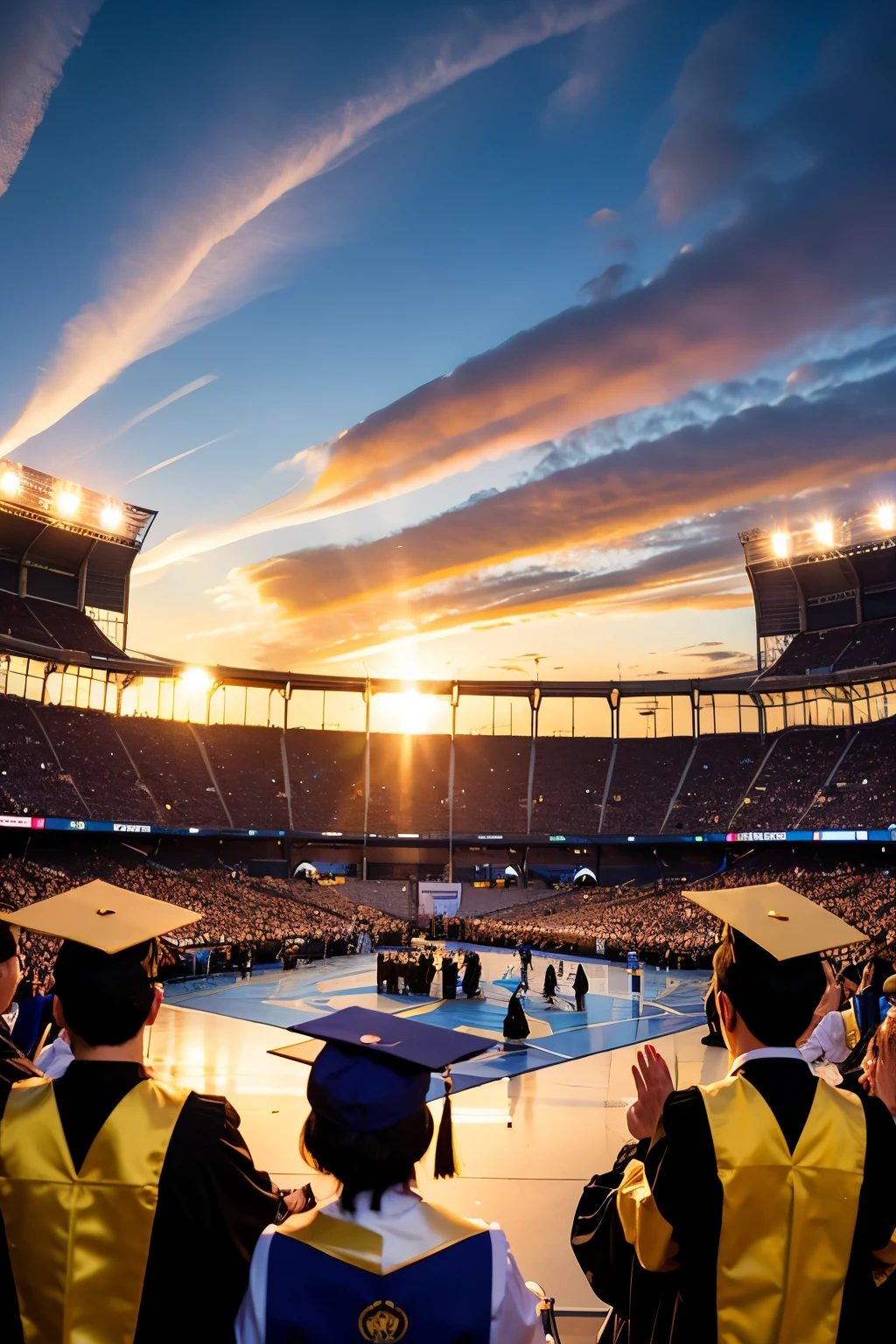 Creating a graduation season fan map
