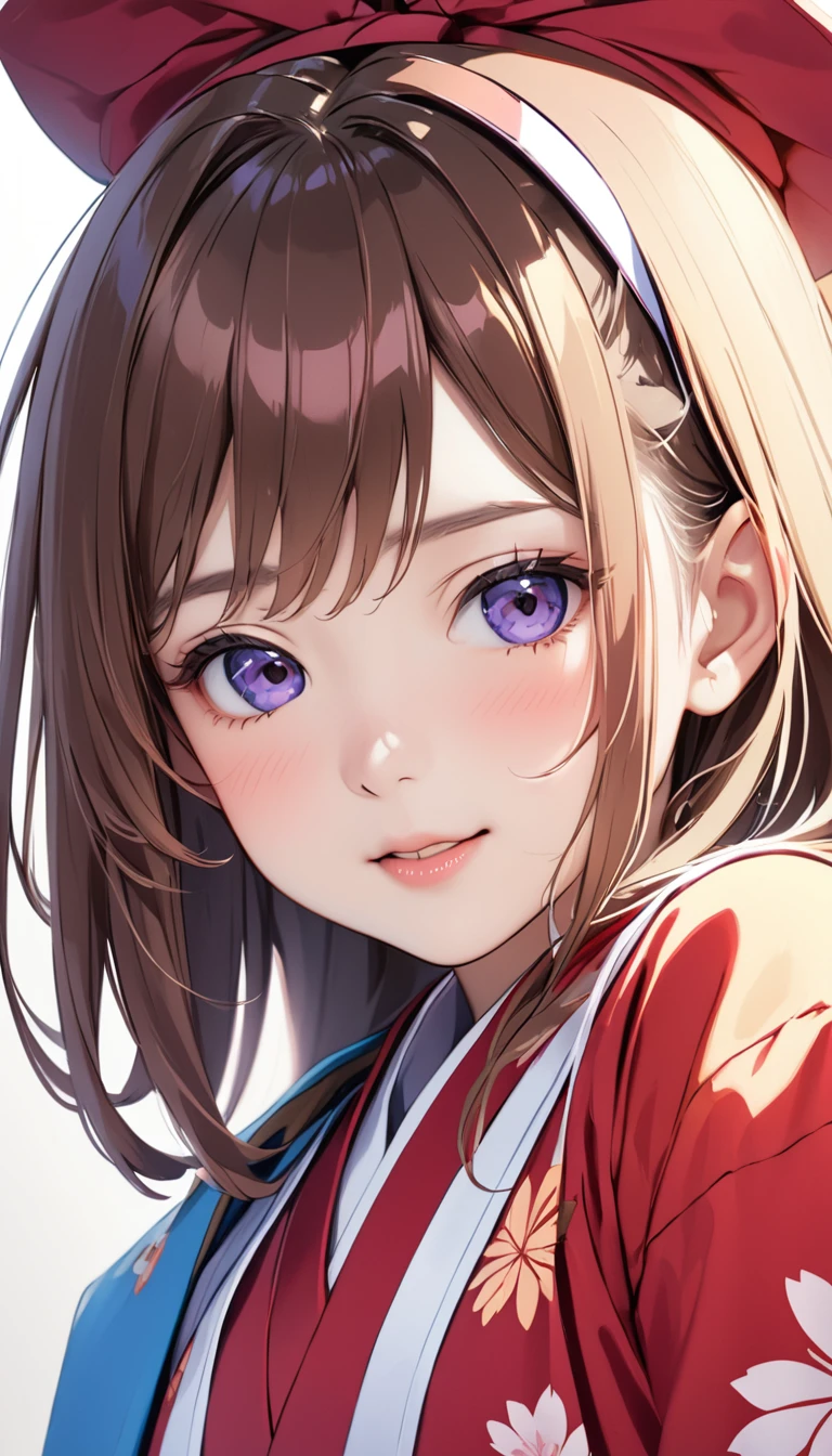 ２Close up of 10 year old Japanese girl climaxing face&#39;Eyes wearing silver-white mirrored lens sunglasses、I looked at the world reflected in the lenses of my sunglasses..(Side Pony,Colorful Hair), 