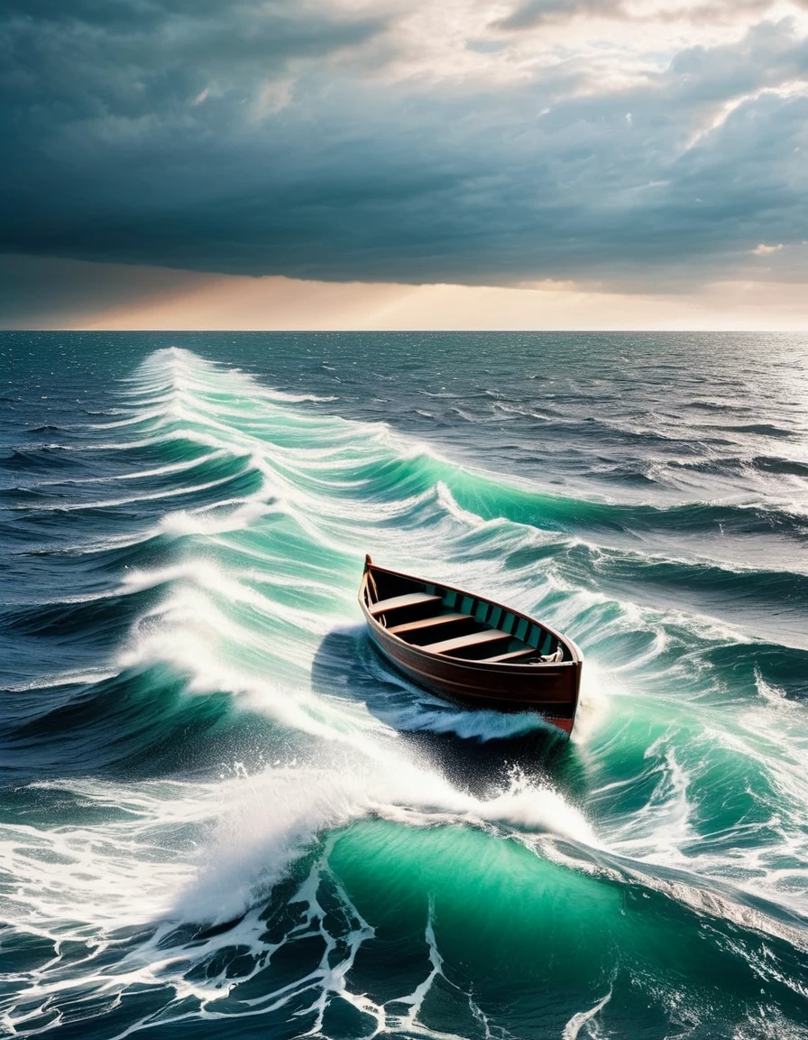 "So we beat on, boats against the current, borne back ceaselessly into the past."

Image Prompt: Create an image of a small boat struggling against a powerful current, with a backdrop symbolizing the past receding into the distance, representing the novel's theme of nostalgia and unattainable dreams.