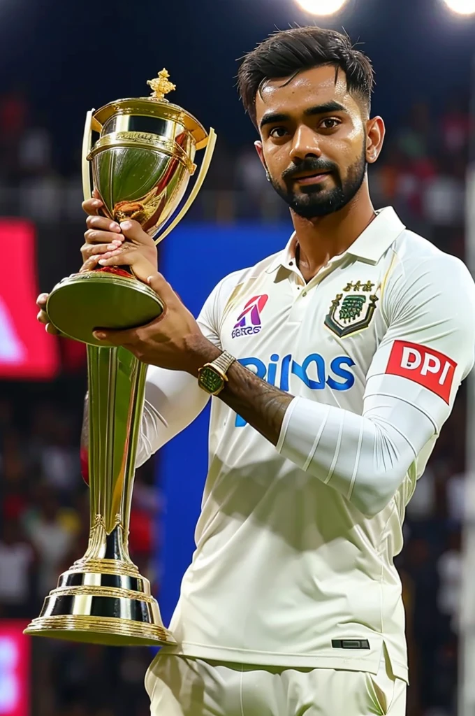 Kl Rahul lift T20 World cup trophy