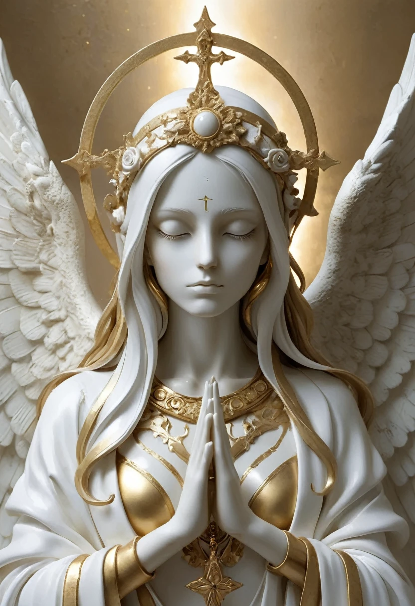 Angel，Gold and white，sacred