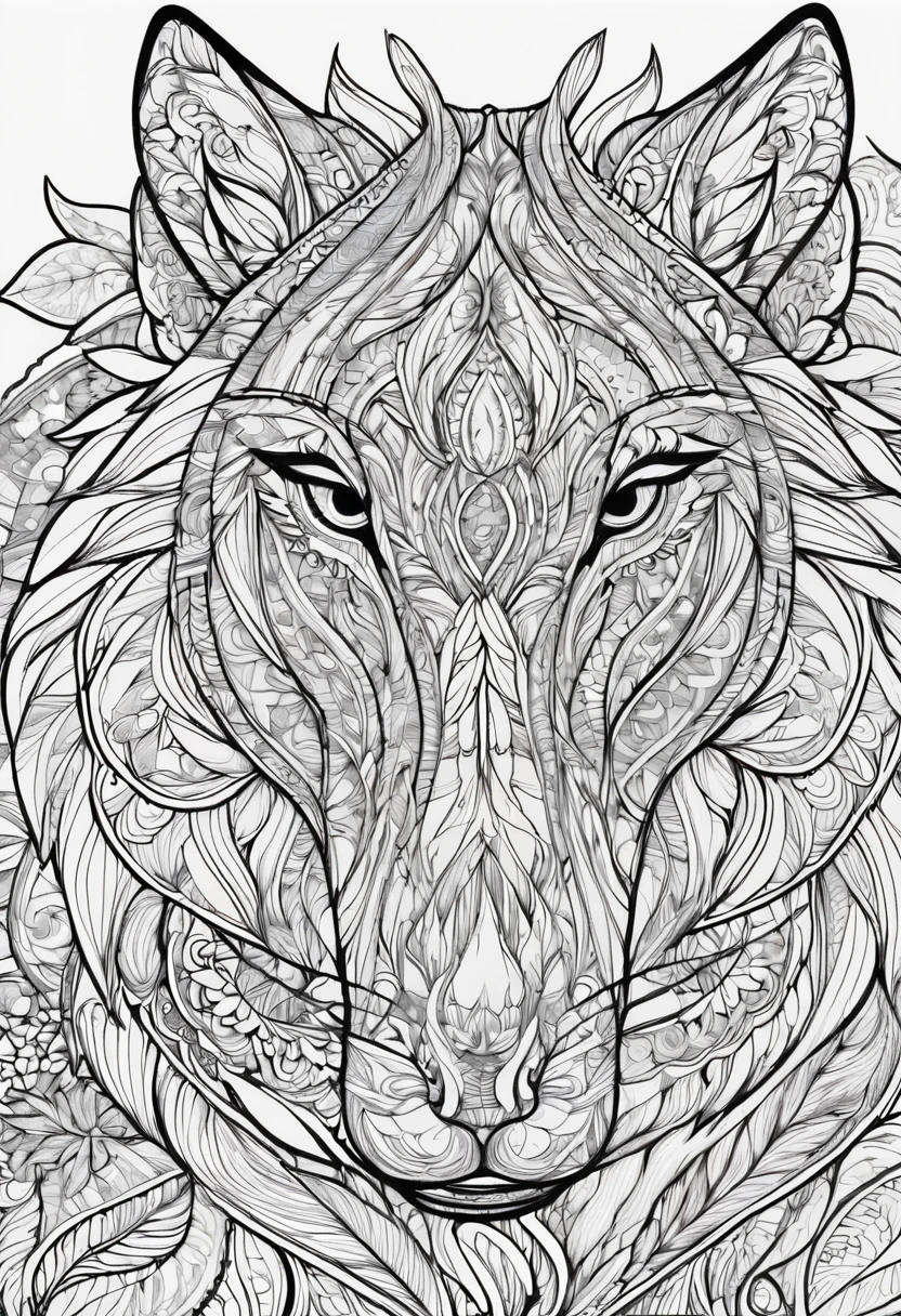 complete image within a margin around the image, leave indentation margin on a coloring page with a random animal coloring in black and white, Coloring book outline, Detailed line art, clean coloring book page, stylized lines, art outline, detailed drawing in 4k, line art coloring page, detailed art, hyper Detailed line art, detailed digital drawing, Coloring Pages, coloring pages, extremely fine linear ink iamgen when centered