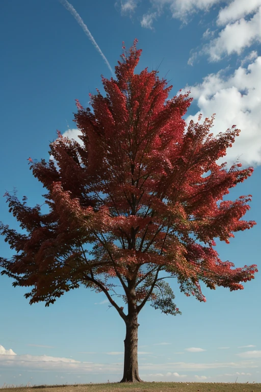 Beautiful red tree