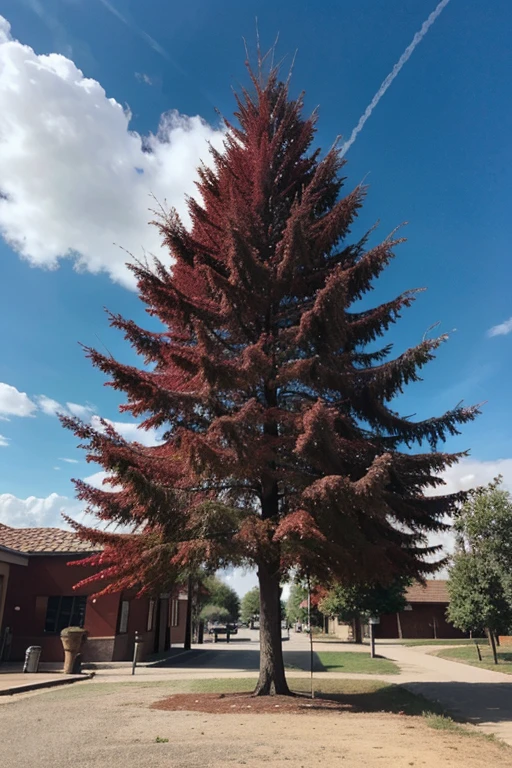 Beautiful red tree