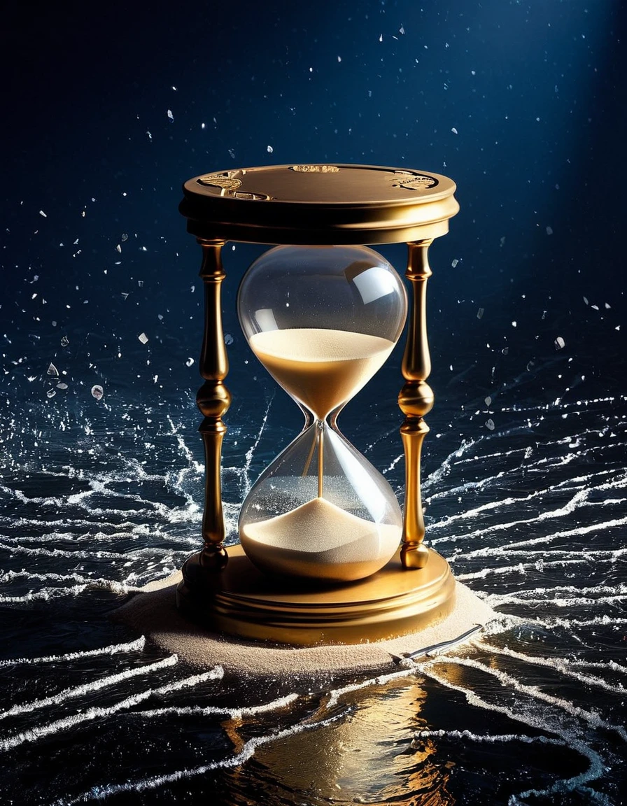 "Can't repeat the past? Why of course you can!"

Image Prompt: Create a visual representation of Gatsby's desire to recreate the past, perhaps with a shattered hourglass symbolizing the futility of his efforts.