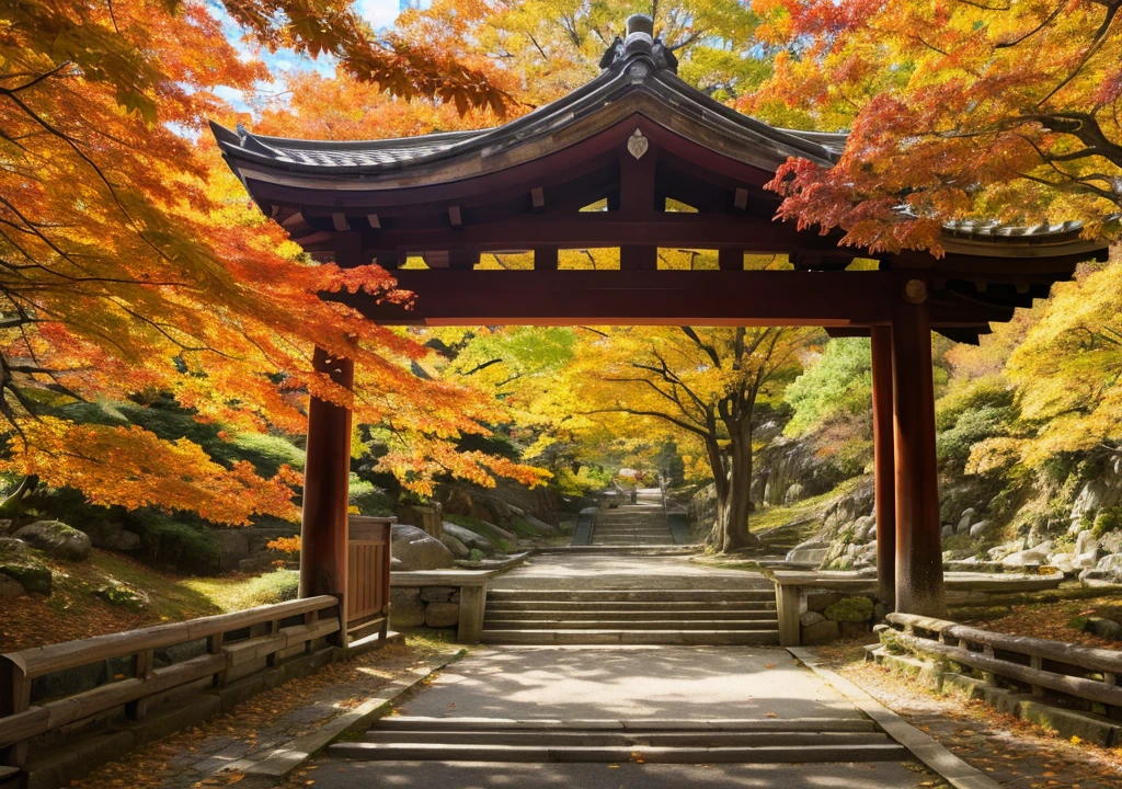 autumn leaves　Kyoto reality image　