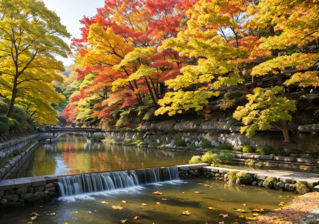 autumn leaves Kyoto reality image