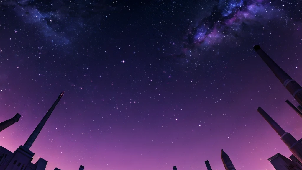 a night sky with shades of purple and black
