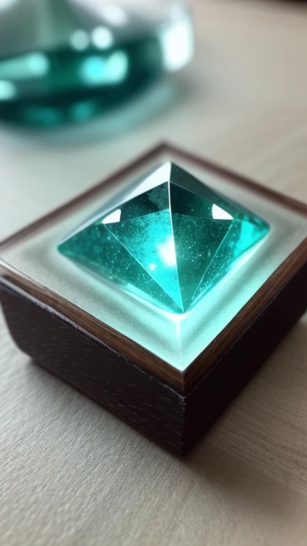 Alchemical element concept map - Aquamarine: A light blue or blue-green gemstone with a crystal-clear appearance, Reminiscent of sea water. When the magical light fills the whole scene, It enhances the charm of the scene, Instill a sense of awe and joy. Every detail shines with extraordinary brilliance, The background gradually becomes blurred, Keep your eyes on the fascinating subject., On the table, Edge Light, The art of math, Focus on the topic, Angel Ghost, Close-up shot, close up, Focus on materials and structure, masterpiece, Super sharp, Intricate details