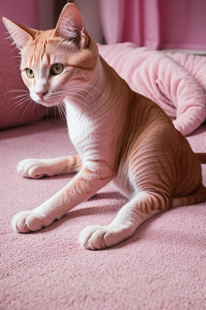 pink cat