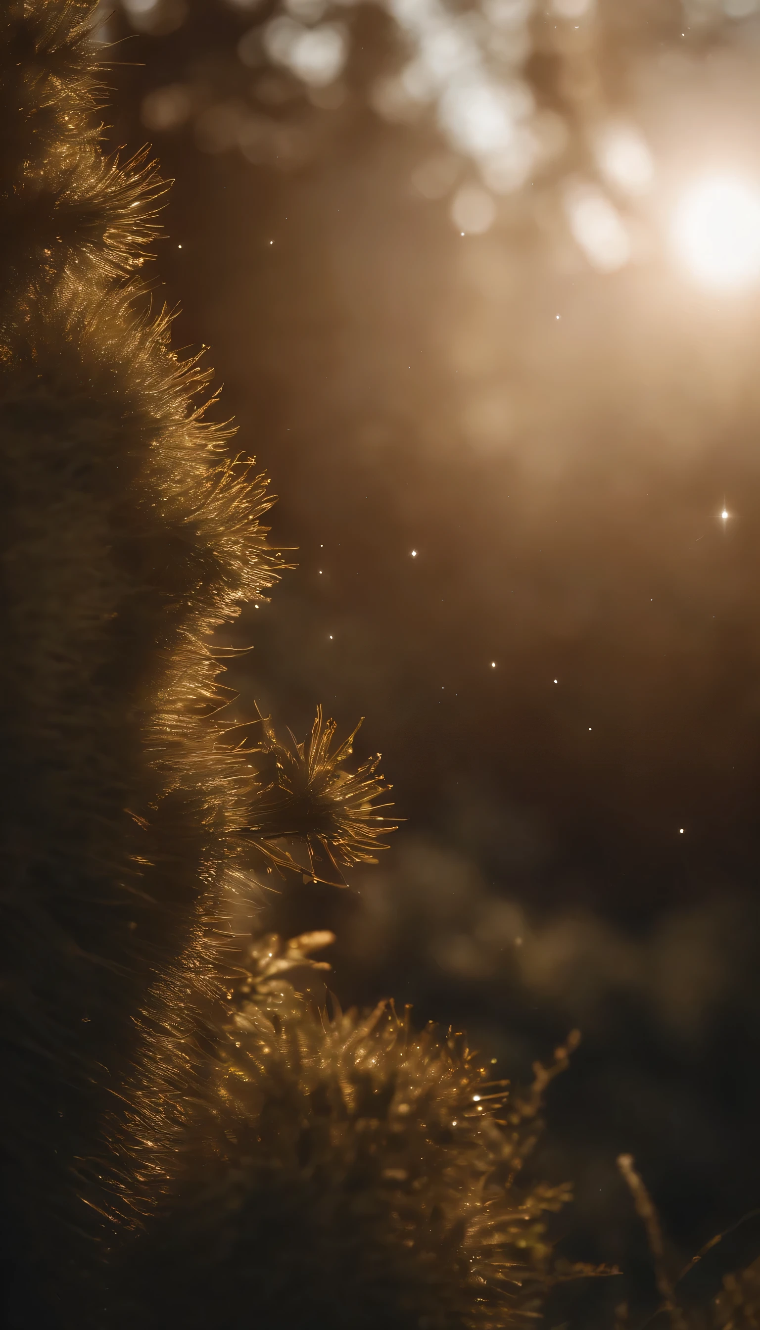 Cinematic shot of the cosmos and beautiful stars in the sky inspired by Hergé. Perfect cinematic shot. Beautiful lighting and shadows. Realistic textures and grains. Render in photorealistic HD 8K quality, using the Pro-Res 422 HQ Codec. Captured with a Nikon 300mm f/2.8 lens, processed with a Tiffen Black Pro-Mist filter. Stabilized on a tripod. High quality textures and details.