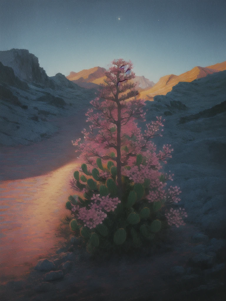 a painting of a cactus plant with pink flowers in the desert, cactus and flowers, beautiful detail and color, beautiful vibrant colors, ✏️🎨, beautiful!!!!!!!!!, 🌺 cgsociety, beautiful painting of a tall, beautiful colorful, beautiful and colorful, cactus, full of colors and rich detail, by Rodolfo Morales, beautiful hyperdetailed, beautiful detail