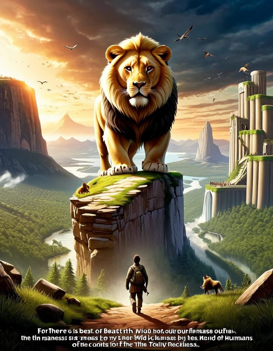 "For there is no folly of the beast of the earth which is not infinitely outdone by the madness of men."

Image Prompt: Create an image that contrasts the behavior of wild animals with the irrational and destructive actions of humans, illustrating the folly and recklessness of mankind.