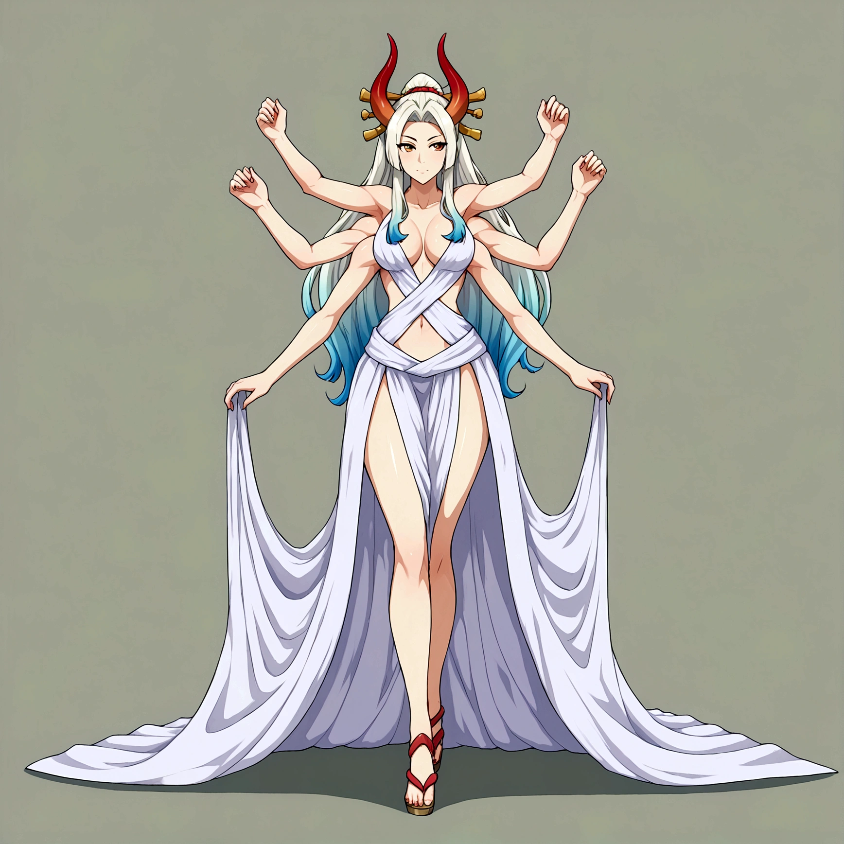Yamato, 4 arms, full body.