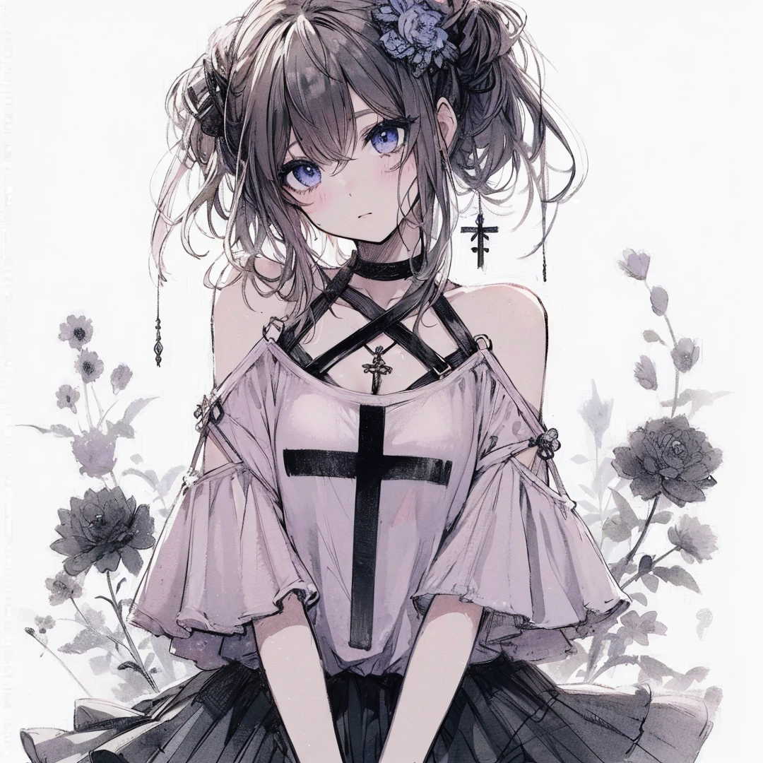 Official art using high-quality hand-drawn watercolor sketch techniques. (best quality,4k,8k,highres,masterpiece:1.2),ultra-detailed,beautiful detailed eyes,A girl with beautiful eyes, everyone, beautiful anime girl, cute anime girl, smooth anime art, anime style, elegant colors, soft lighting, delicate beautiful wet eyes, very coquettish, (beautiful large breast:1.2), (correct hands:1.2),