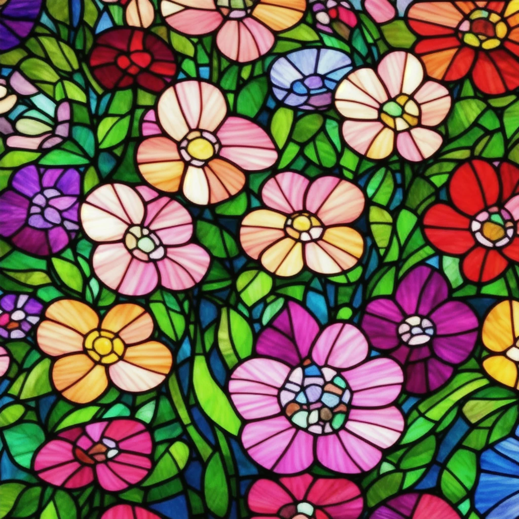a close up of a stained glass picture of flowers, stained glass art, inspired by Louis Comfort Tiffany, by Louis Comfort Tiffany, stained glass!!, maxim verehin stained glass, stain glass, backlit stained glass, stained glass style, stained glass, hydrangea, by Kathleen Walne, by Brenda Chamberlain, stained glass window!!!!!, glass flowers, beautiful glass work