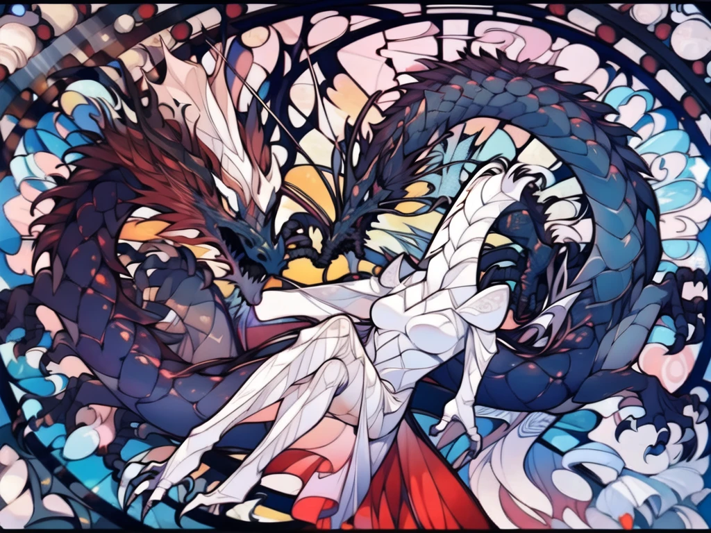 white oriental dragon,\(boli\),full body,