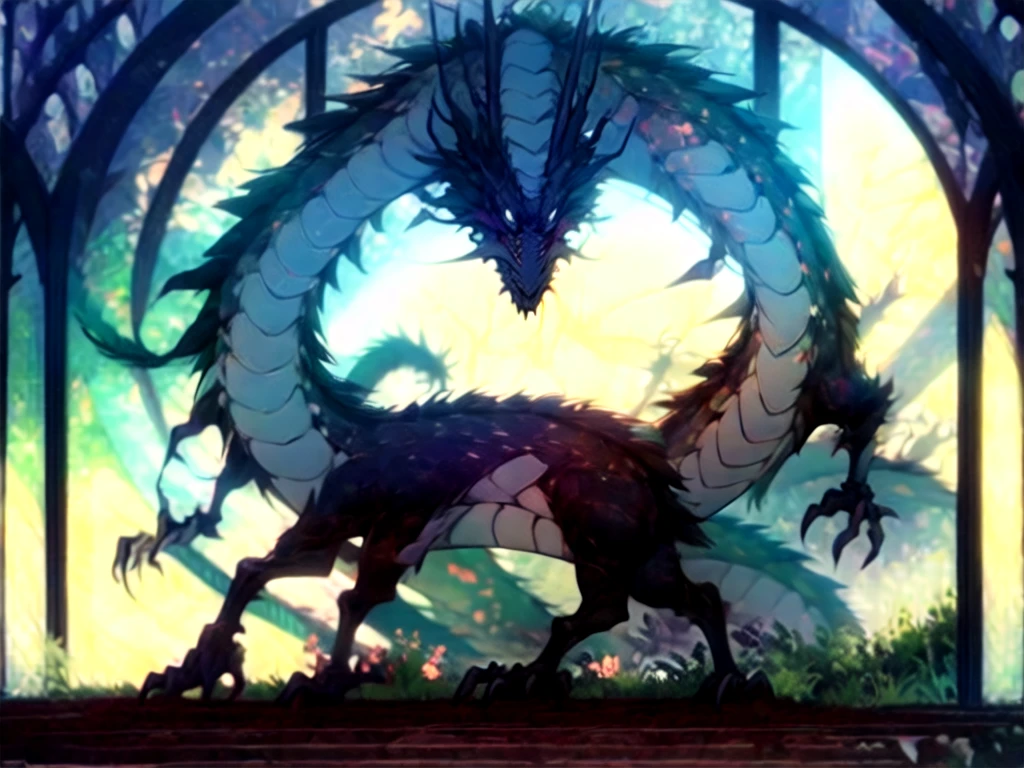 white oriental dragon,\(boli\),full body,
