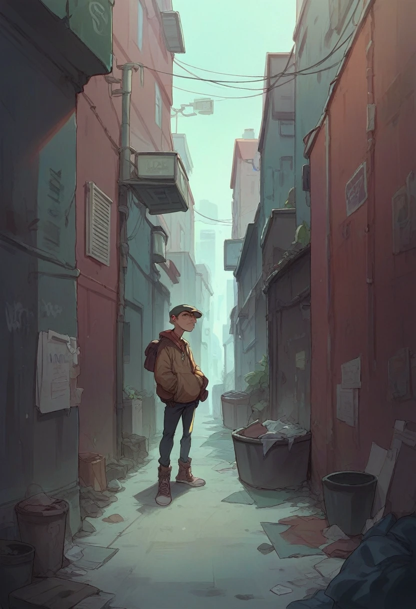 The streets are full of rubbish, Dark alley 