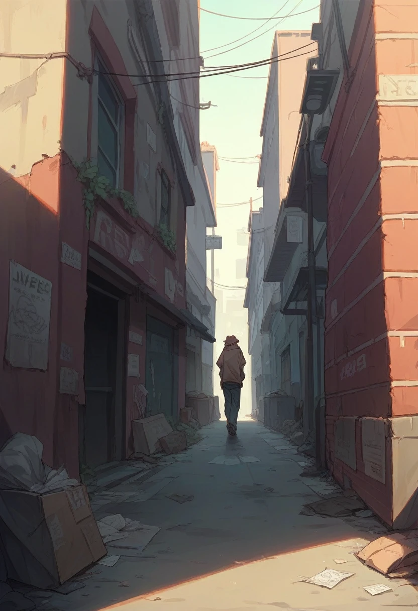 The streets are full of rubbish, Dark alley 