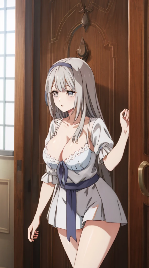 White panties、White bra、Without skirt、Beauty、high resolution、