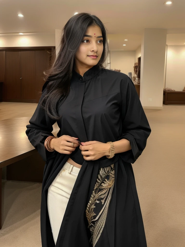 lovely cute young attractive indian teenage girl, big city girl, 18 years old, cute, an Instagram model, long black_hair, colorful hair, hot, dacing, wear suit salwar,Indian