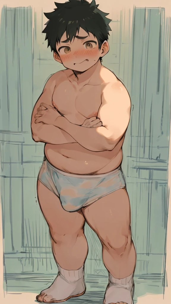 beautiful, ((chubby)), (very short hair),(tomboy), (breast) (pudgy face), (naughty) (high school students) , (plump), ((young)), (androgynous), (boyish), (handsome), (thick), (shota), (overweight), ((by hinahara hajime)), (by daichi kouta), (beefy), (nipples), (cute), (little brat), (naughty brat), (へそ), (ぽっちゃりした体), (shota), (nude), (sexy)