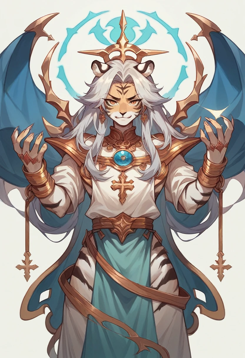 Tiger made a illustration images god Jesus 