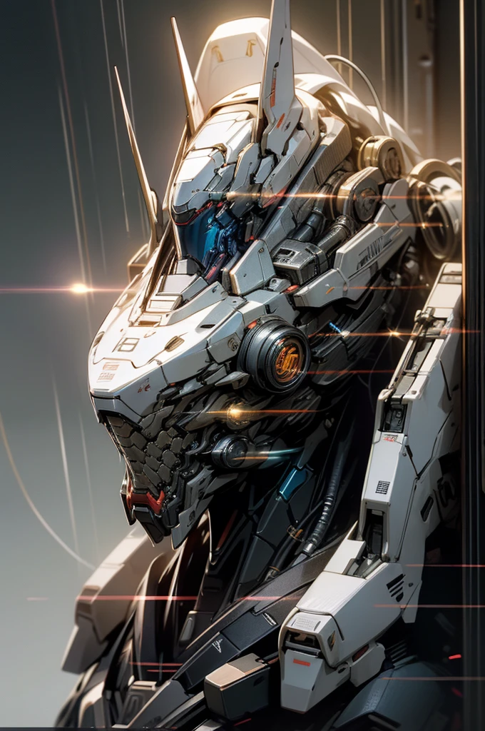 male mecha wearing ghost mask, stand posing, realistic outfit, polished, detailed body, detailed face, Detailed eye, Swollen eyes, top-quality, A high resolution, (reality: 1.4), Forward-facing body, (A hyper-realistic), (high resolution), (8K), (highly detailed), ( Best Illustration), (detailed eyes), (ultra-detailliert), Bright lighting, Professional Lighting、The background is a cyberpunk room with neon light.、The cord is connected from the costume