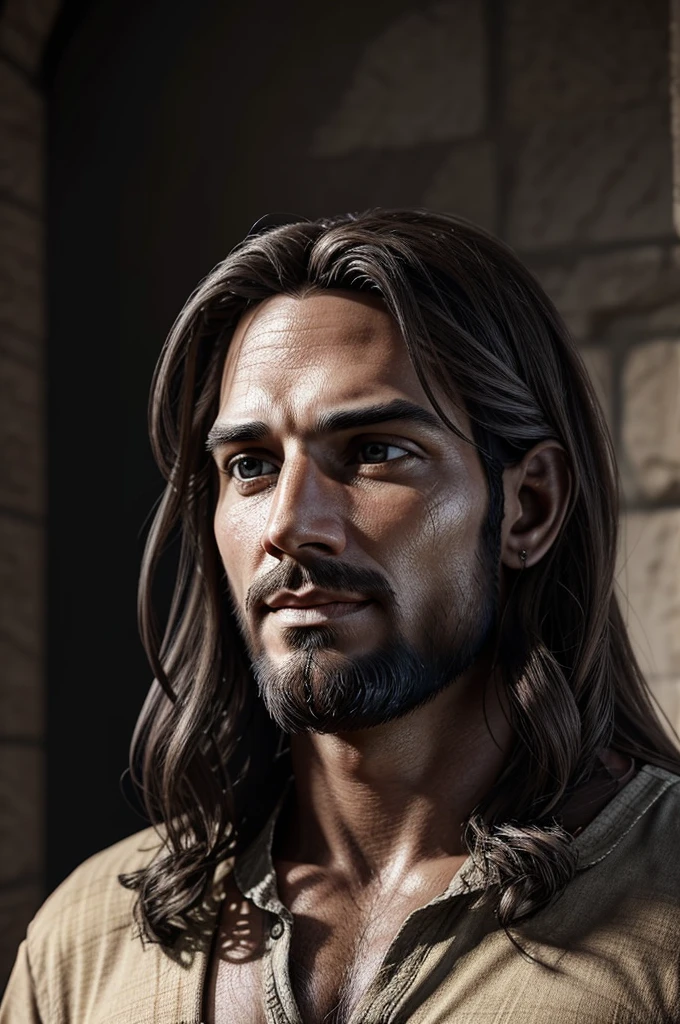 generate a similar image of Jesus, realistic, very realistic, realistic