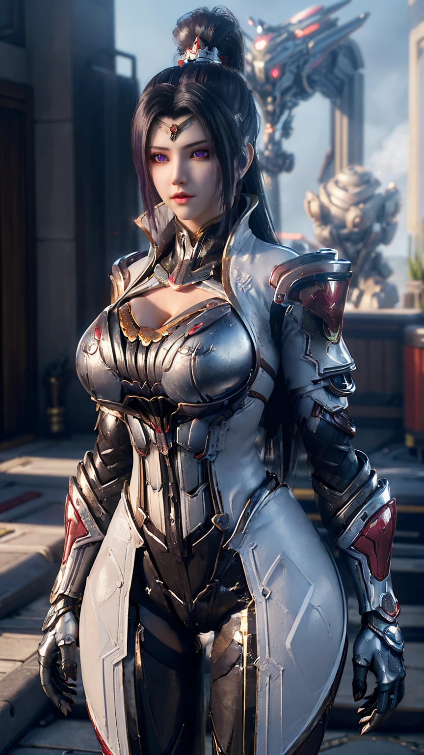 ((BUSTY MILF:1.3)), CLOSEUP UPPER BODY,SOLO, ((COWBOY SHOT:1.4)), ((HUGE FAKE BREASTS:1.5)), ((CLEAVAGE, 11 LINE ABS:1.5)), ((WEARING OUTFIT METAL RED, WHITE SKIMPY BIKINI FROM OVERWATCH, IN FUTURISTIC ARMOR, GIRL IN MECHA CYBER ARMOR:1.5)), (WET ATHLETIC FEMALE BODY SHAPE:1.5), (CLEAN GLOSSY BODYSKIN:1.4), (BACKGROUND FUTURISTIC SPACE STATION:1), (PHOTOREALSITIC:1.4), (ULTRA-DETAILLIERT), (TOP-QUALITY), (BEST SHADOWS), BRIGHT LIGHT IN ROOM, HYPER TEXTURE, (4X MSAA), ((UNREAL ENGINE 5 RENDER)), (NEON), PHYSICALLY-BASED RENDERING, ULTRA HIGHT DEFINITION, 16K, 1080P.