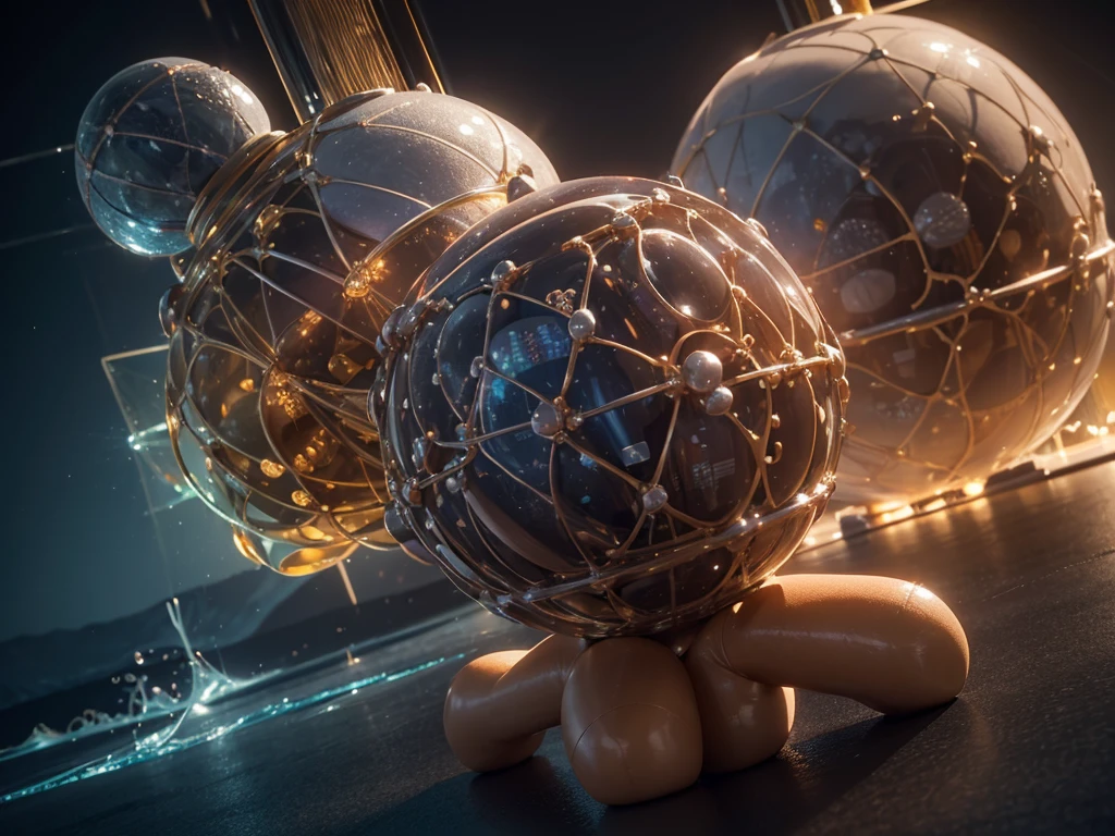 a highly detailed 3d model of a molecule, molecular structure, organic chemistry, scientific, laboratory, complex molecular bonds, atomic structure, chemical formula, realistic rendering, ultra-detailed, photorealistic, 4k, 8k, hyperrealistic, cinematic lighting, studio lighting, dynamic angles, professional, intricate details