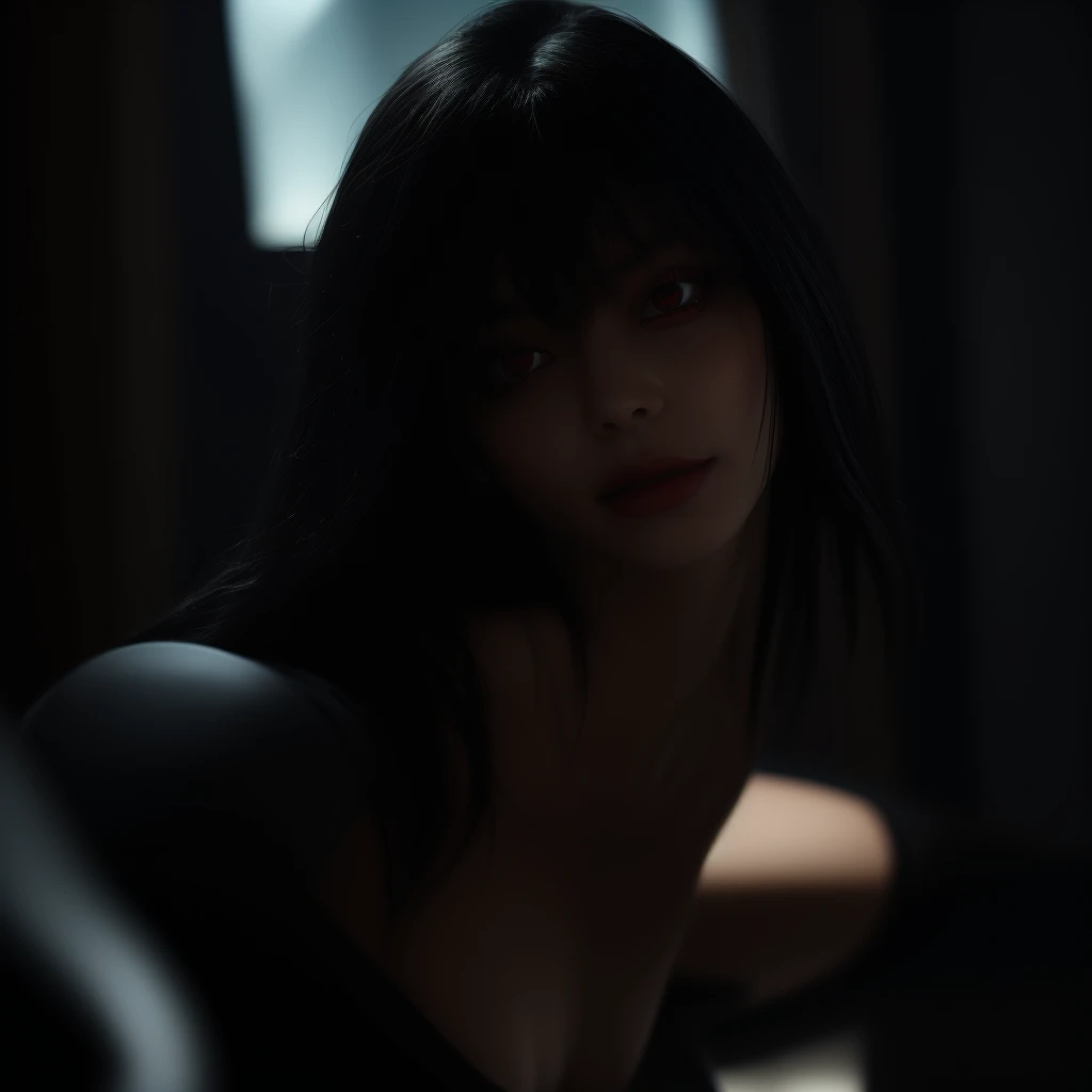 a girl looking like a fairy kissing a man in a black cape, (best quality,4k,8k,highres,masterpiece:1.2),ultra-detailed,(realistic,photorealistic,photo-realistic:1.37),fantasy,magical,ethereal,romantic,dark fantasy,dramatic lighting,chiaroscuro,dramatic pose,detailed facial features,beautiful detailed eyes,beautiful detailed lips,extremely detailed eyes and face,long eyelashes,elegant dress,flowing hair,glowing aura,moody atmosphere,cinematic composition,dramatic shadows,vibrant colors,rich textures,3D render,concept art style
