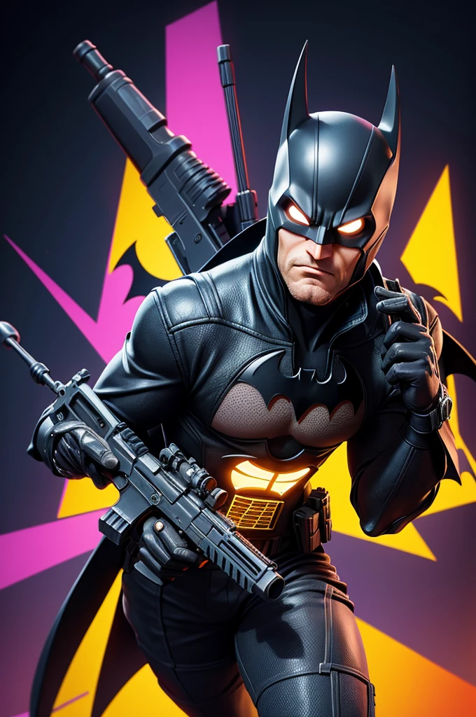 GTA-style artwork  BATMAN in a rage face aim a shotgun to the camera a comic explosion text: box which says {{"Bney-Zona!"}}, satirical, exaggerated, pop art style, vibrant colors, action-packed Negative prompt  realistic, low contrast, impressionist, cubist, noisy, blurry, deformed Model SDXL\devlishphotorealism_sdxl15 Sampler dpmpp_2m_sde_gpu Seed 437147823934560 Workflow 10 Nodes CFG scale 5 Steps 30 Scheduler karras