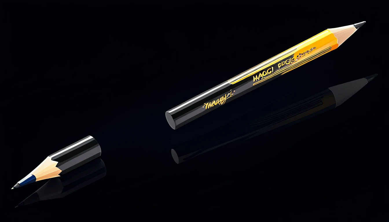 Unique Magic pencil, anime style (darkness) effects