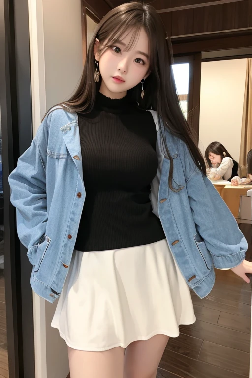 Two Girlaxi dress、Big Breasts、Clothes clinging to the body