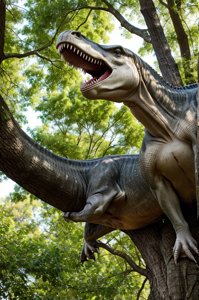 Dino on tree